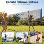 Universalus reguliuojamo aukščio tinklas su transportavimo krepšiu (Mėlyna ir juoda) – Paveikslėlis 3