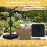 Užpildomas skėčio stovas su ratukais (Juoda) – Paveikslėlis 2