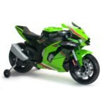 Vaikiškas Kawasaki Ninja motociklas su pagalbiniais ratukais 12V – Paveikslėlis 7