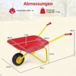 Vaikiškas karutis su patvariais ratais (Raudona) – Paveikslėlis 2