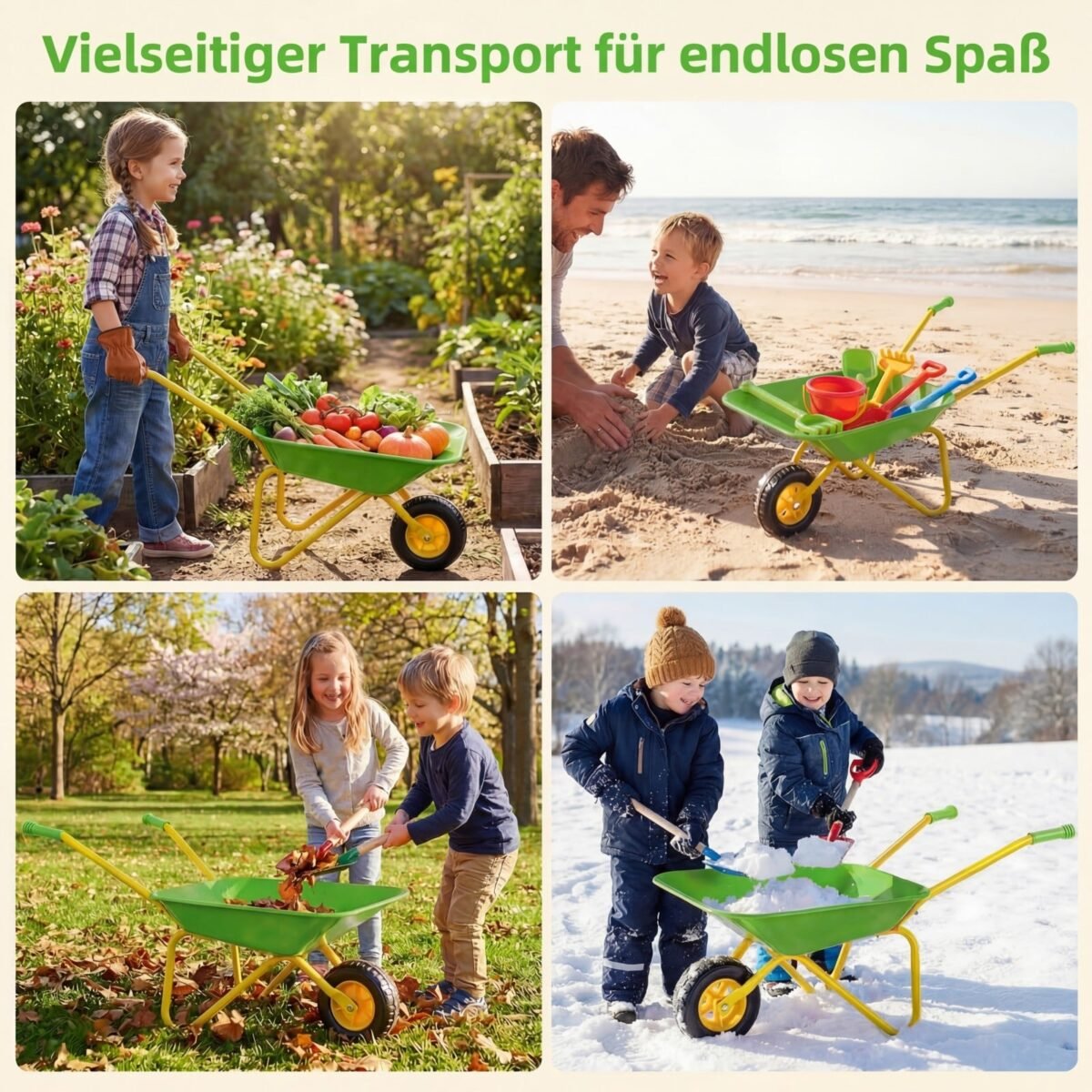 Vaikiškas karutis su patvariomis padangomis (Žalia) – Paveikslėlis 3