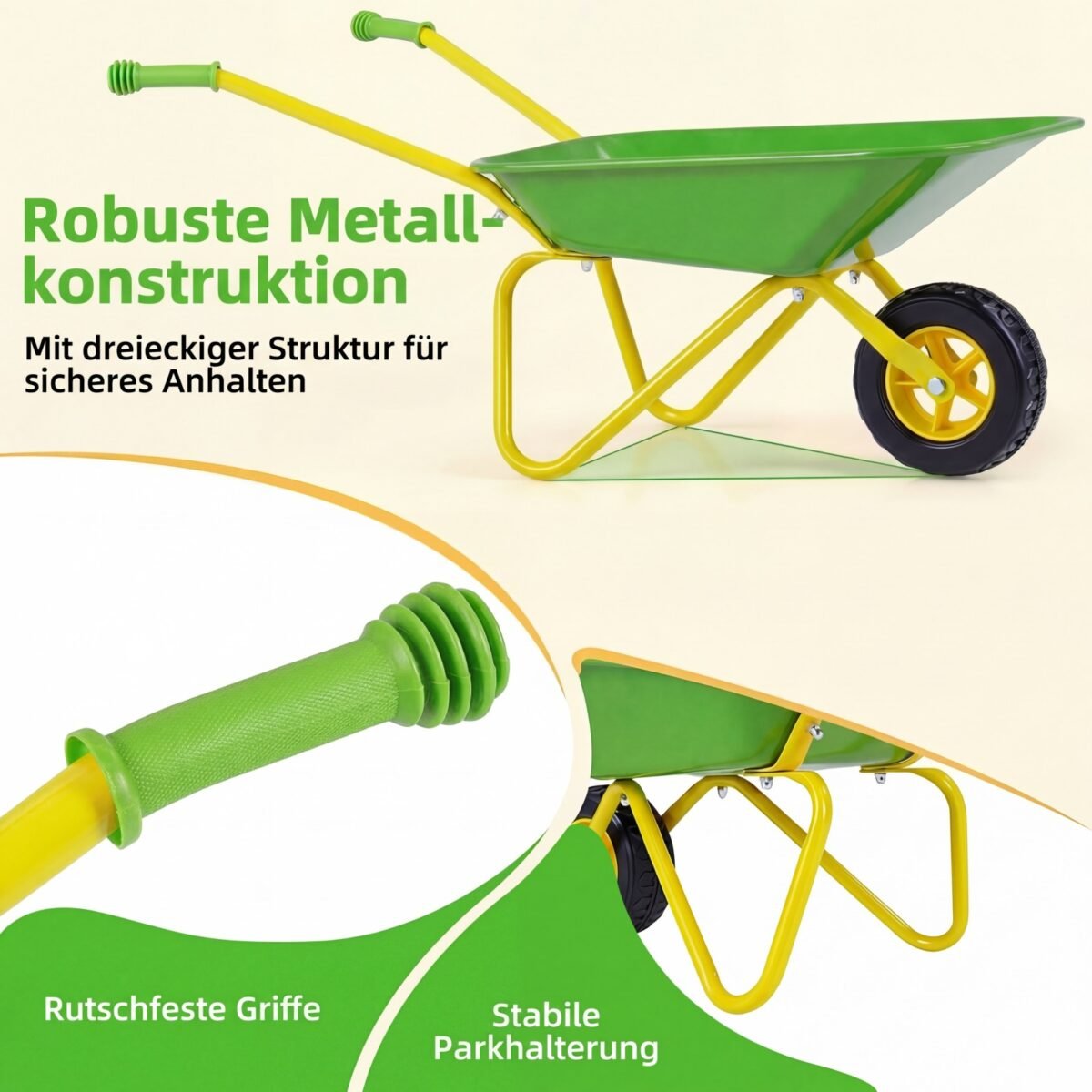 Vaikiškas karutis su patvariomis padangomis (Žalia) – Paveikslėlis 5