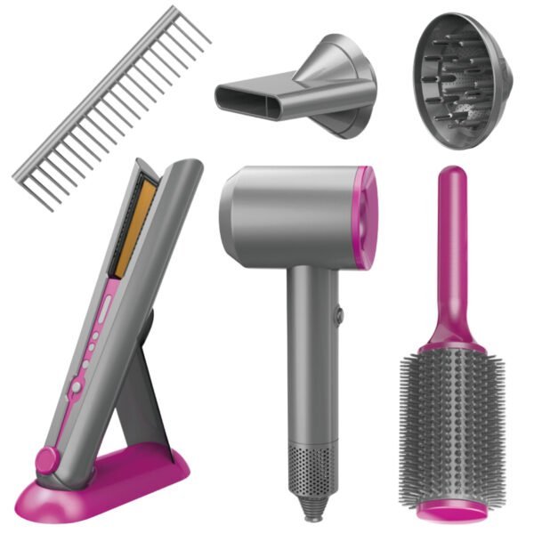 Vaikiškas kirpėjo rinkinys su džiovintuvu ir tiesintuvu