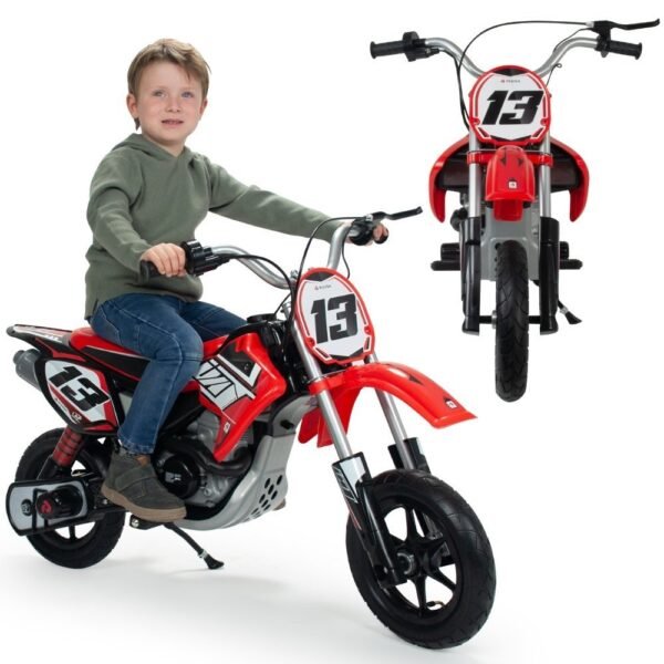 Vaikiškas motokrosinis motociklas 24V raudonas