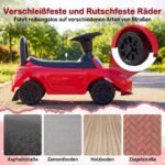 Vaikiška mašinėlė paspirtukas su apsauga nuo apvirtimo ir daiktadėže po sėdyne (Raudona) – Paveikslėlis 5