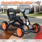 Vaikiškas pedalinis kartingas su reguliuojama sėdyne (Juoda) – Paveikslėlis 5