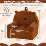 Vaikiškas fotelis Meškutis (Ruda) – Paveikslėlis 5