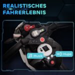 Vaikų elektrinis motociklas su šviesomis ir garsais – Paveikslėlis 4