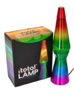 Vaivorykštinė dekoratyvinė lava lempa