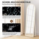 Veidrodis visam ūgiui, pastatomas, tvirtinamas prie sienos, 50 x 160 cm, lankinio rėmo – Paveikslėlis 6