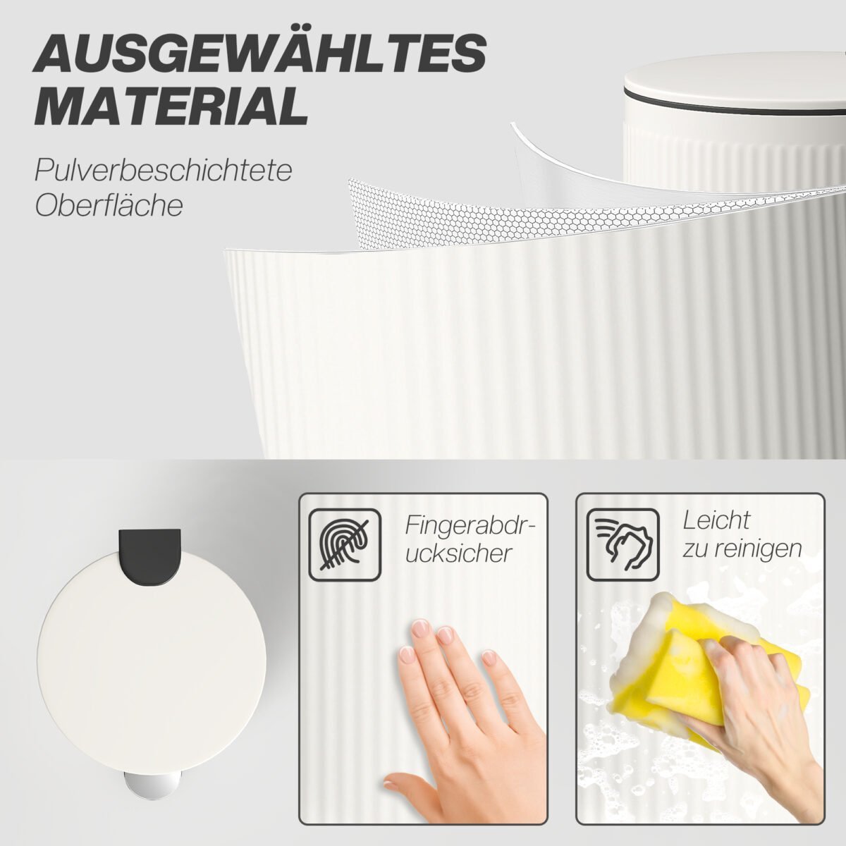 Virtuvės šiukšliadėžė 30 l, pedalinė, švelniu uždarymu – Paveikslėlis 6