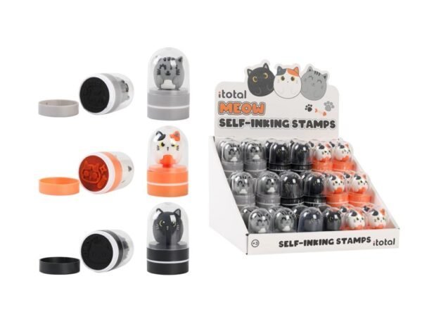 Vitrininis antspaudėlių su katytėmis rinkinys