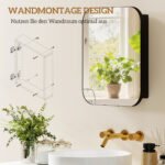 Vonios veidrodinė spintelė su reguliuojamomis lentynomis – Paveikslėlis 4