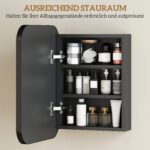 Vonios veidrodinė spintelė su reguliuojamomis lentynomis – Paveikslėlis 5