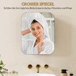 Vonios veidrodinė spintelė su reguliuojamomis lentynomis – Paveikslėlis 6