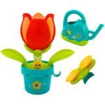 Vonios žaislas žydinti gėlė su laistytuvu – Paveikslėlis 2