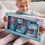 Žaislinis buitinės technikos rinkinys 3 viename su garsu ir šviesa