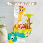 Žirafa maudynėms su krioklio efektu, piltuvėliu ir siurbtuku