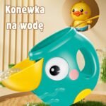 Žirafa maudynėms su krioklio efektu, piltuvėliu ir siurbtuku