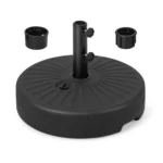 Apvalus užpildomas sodo skėčio stovas su adapteriais Ø 38/48 mm (Juoda)