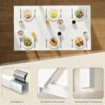 Išskleidžiamas valgomojo stalas, 80-120 cm, 4-6 asmenims – Paveikslėlis 4