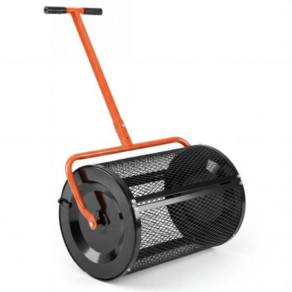 Komposto barstytuvas su reguliuojama rankena ir metaliniu krepšiu (Oranžinė)