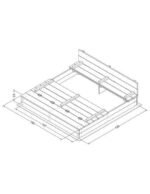 Medinė smėlio dėžė su suoliukais XXL 150x150, antracito