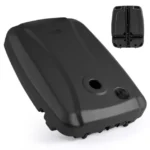 Pripildomas lauko skėčio stovas su ratukais (Juoda)