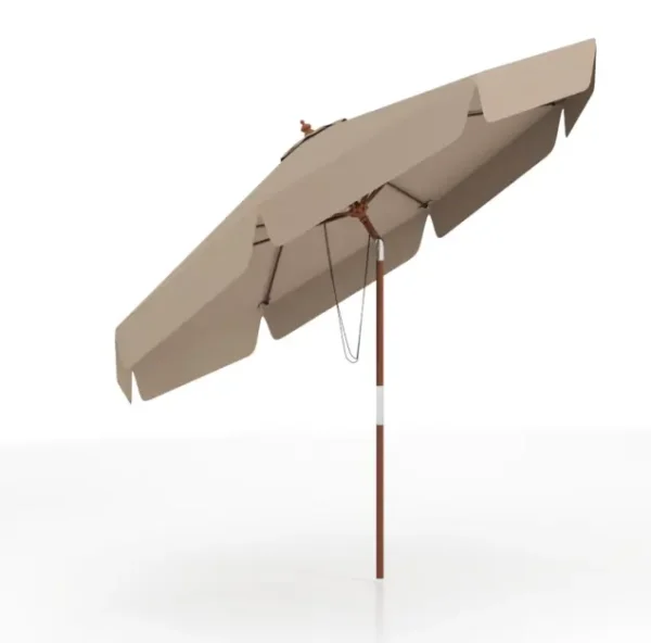 Sodo skėtis su pakreipimo mechanizmu Ø 300 cm (Ruda)