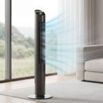 Bokštinis ventiliatorius su WiFi valdymu ir tyliuoju miego režimu 116 cm – Paveikslėlis 2