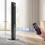 Bokštinis ventiliatorius su WiFi valdymu ir tyliuoju miego režimu 116 cm – Paveikslėlis 3
