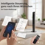 Bokštinis ventiliatorius su WiFi valdymu ir tyliuoju miego režimu 116 cm – Paveikslėlis 4