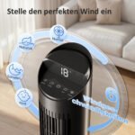 Bokštinis ventiliatorius su WiFi valdymu ir tyliuoju miego režimu 116 cm – Paveikslėlis 6