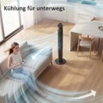 Bokštinis ventiliatorius su WiFi valdymu ir tyliuoju miego režimu 116 cm – Paveikslėlis 8