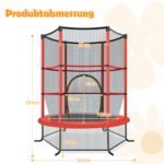 165 cm skersmens batutas su apsauginiu tinklu (Raudona) – Paveikslėlis 2