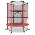 165 cm skersmens batutas su apsauginiu tinklu (Raudona)