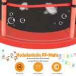 165 cm skersmens batutas su apsauginiu tinklu (Raudona) – Paveikslėlis 4