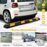 Guminiai automobilio ratų atmušėjai skirti iki 4000 kg apkrovai 2 vnt (Juoda)