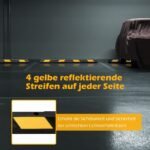 Guminiai automobilio ratų atmušėjai skirti iki 4000 kg apkrovai 2 vnt (Juoda)