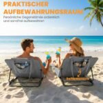 Sulankstomų paplūdimio gultų su reguliuojama nugaros atrama 2 vnt.