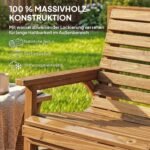 3 dalių sodo baldų komplektas su nuimamu staliuku ir skėčio anga – Paveikslėlis 7