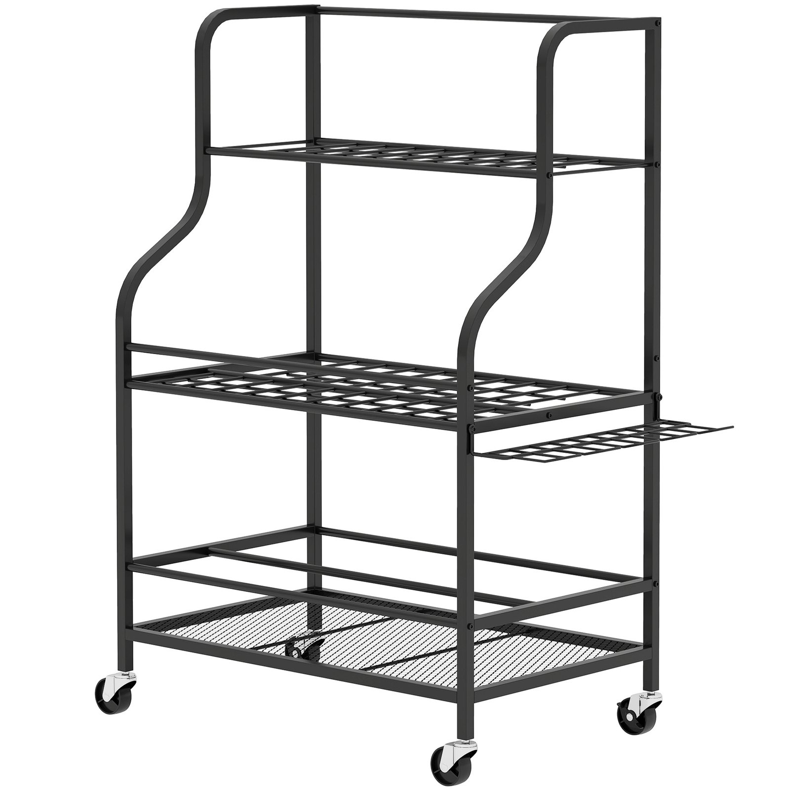 3 pakopų mobilus sodo įrankių organizatorius