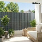 4 dalių UV ir vandeniui atsparių tvoros privatumo juostų rinkinys su tvirtinimo spaustukais 35 m x 19 cm