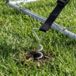 4 vnt. 32 cm spiraliniai žemės inkarai su reguliuojamais diržais – Paveikslėlis 9