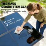 5 dalių lauko valgomojo komplektas su stikliniu stalu ir sulankstomomis virvinėmis pintomis kėdėmis – Paveikslėlis 7