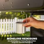5 kW dujinis grilio vežimėlis su 2 degikliais ir šoniniu staliuku – Paveikslėlis 9
