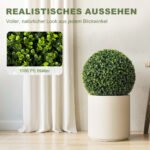 52 cm skersmens dirbtinių eukalipto rutulių UV spinduliams atsparus rinkinys – Paveikslėlis 4