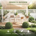 52 cm skersmens dirbtinių eukalipto rutulių UV spinduliams atsparus rinkinys – Paveikslėlis 5