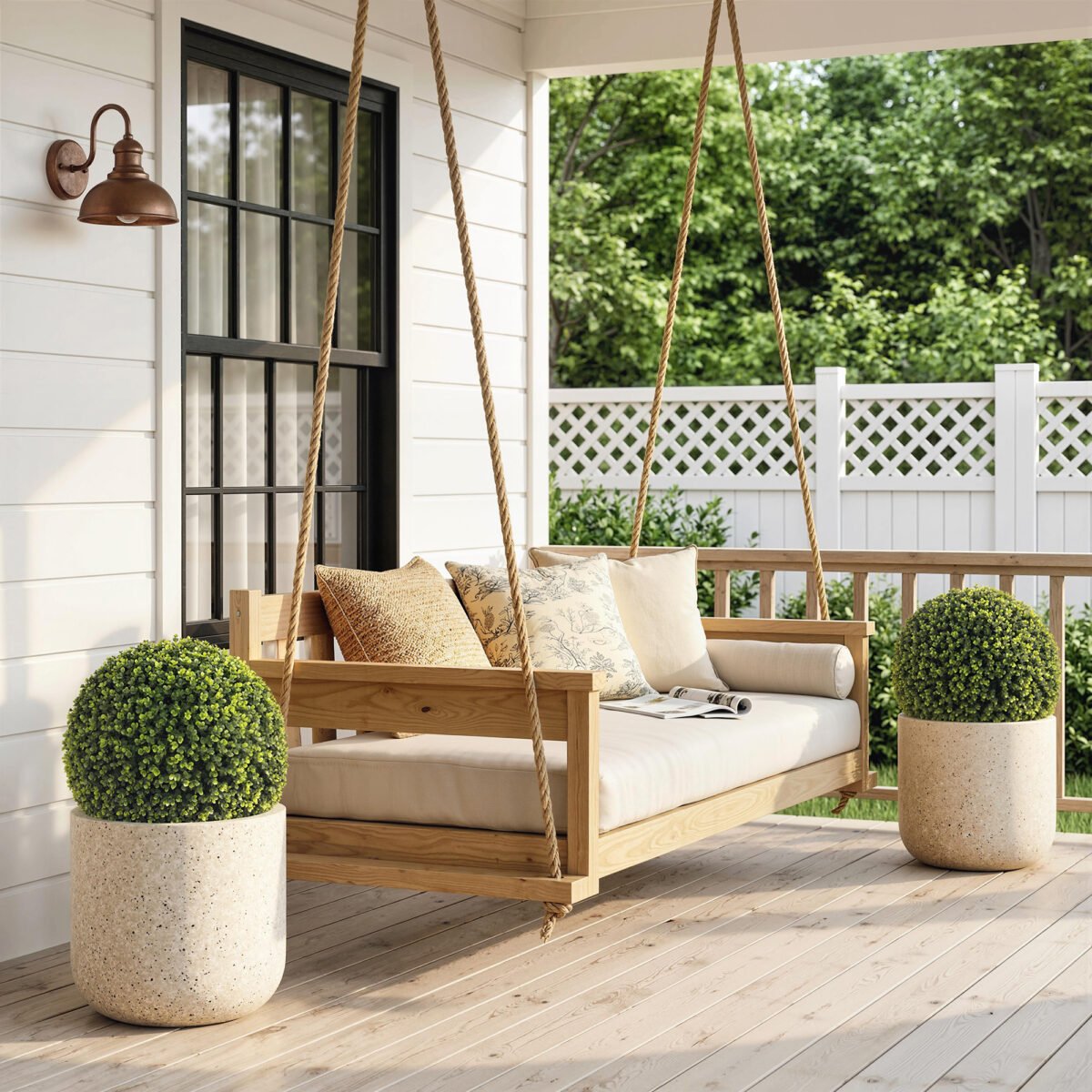 52 cm skersmens dirbtinių eukalipto rutulių UV spinduliams atsparus rinkinys – Paveikslėlis 8