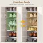 6 lygių batų spintelė su švelniu uždarymu ir be rankenų – Paveikslėlis 5